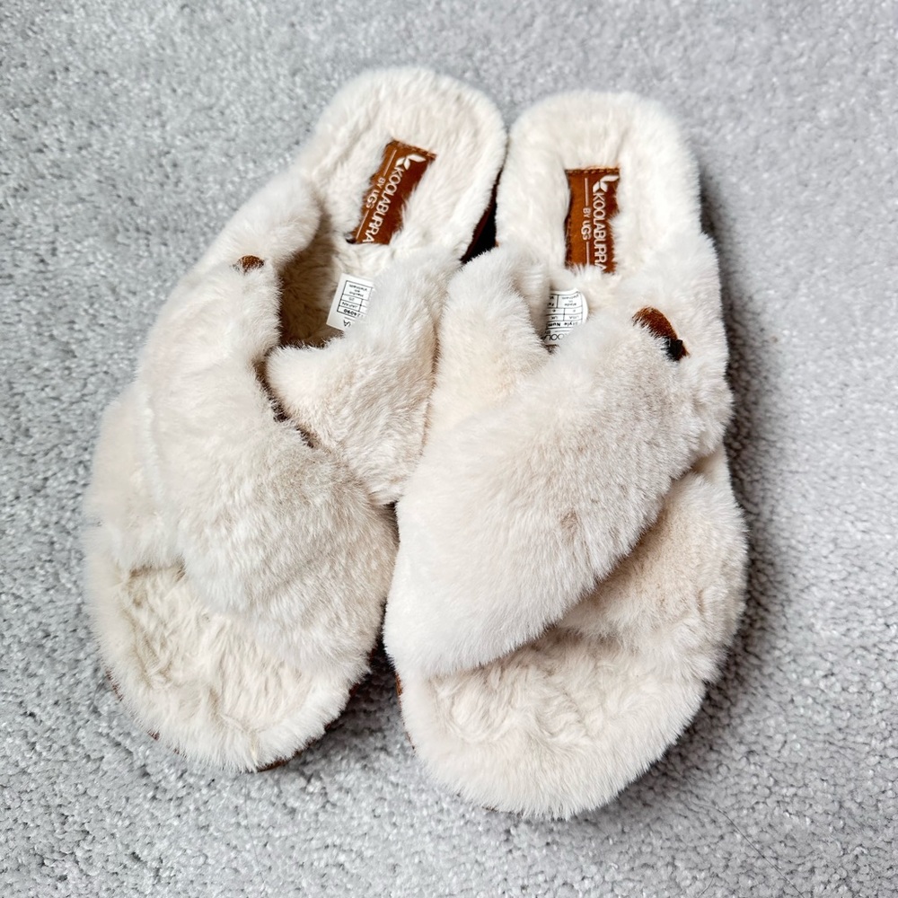 Ugg Koolaburra fur sandals